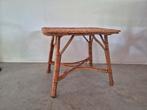 Vintage rotan bijzet tafeltje, Ophalen of Verzenden