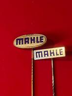 2 Verschillende Emaille Speldjes Mahle Motoronderdelen Duits, Verzamelen, Verzenden, Gebruikt, Transport, Speldje of Pin