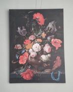 Mooi canvas bloemenschilderij van Abraham Mignon, Ophalen, Zo goed als nieuw, Schilderij, 75 cm of meer