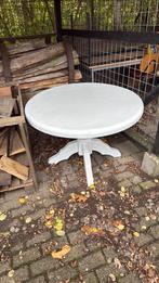 Eiken tafel, Ophalen of Verzenden, Gebruikt, Rond, Hout