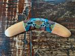 Compacte boemerang boomerang aboriginal stippen hout, Antiek en Kunst, Kunst | Niet-Westerse kunst, Ophalen of Verzenden