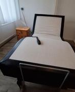 Elektrisch verstelbare boxspring, Ophalen, Tweepersoons, Zo goed als nieuw, 180 cm