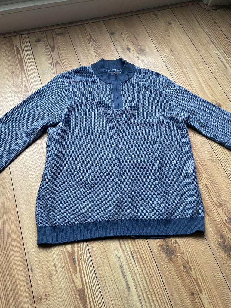 Blauwe trui met rits - Marvelis - Maat XXL, Ophalen of Verzenden, Gedragen, Overige maten, Blauw