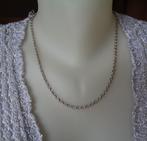 zilveren jasseron ketting [405], Sieraden, Tassen en Uiterlijk, Kettingen, Ophalen of Verzenden, Zo goed als nieuw, Zilver, Zilver