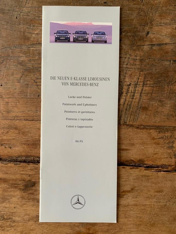 Kleuren folder, brochure Mercedes-Benz E-klasse W210 1995, Boeken, Auto's | Folders en Tijdschriften, Zo goed als nieuw, Mercedes