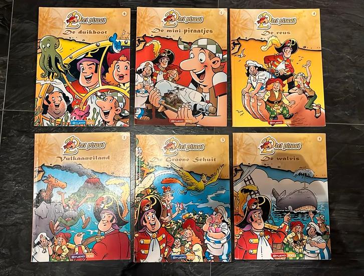 Set Piet piraat boekjes 6x, Boeken, Kinderboeken | Jeugd | onder 10 jaar, Gelezen, Fictie algemeen, Ophalen of Verzenden