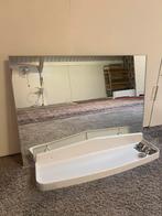 Spiegel met plank, Huis en Inrichting, Woonaccessoires | Spiegels, Gebruikt, Ophalen of Verzenden, 75 tot 100 cm, Minder dan 100 cm