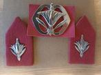 Kraagspiegels en baretembleem  : Militaire Administratie, Verzamelen, Ophalen of Verzenden, Landmacht, Nederland, Embleem of Badge