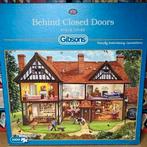 Gibsons puzzel 1000 stukjes Behind Closed Doors, Ophalen of Verzenden, 500 t/m 1500 stukjes, Zo goed als nieuw, Legpuzzel
