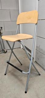Ikea inklapbare hoge kruk, Ophalen, Gebruikt, Bruin, Metaal