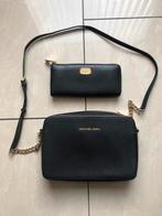 Originele Michael Kors tas + bijbehorende portemonnee!, Ophalen, Zo goed als nieuw, Zwart, Handtas