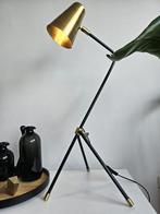 Stijlvolle design tafellamp – goud en zwart, Modern -Stijlvolle design tafellamp, Ophalen of Verzenden, Zo goed als nieuw, Minder dan 100 cm