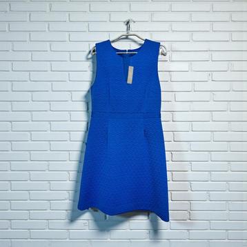 NWT J.Crew Jurk Maat 10 Blauw 3D Print Reliëf Driehoek beschikbaar voor biedingen