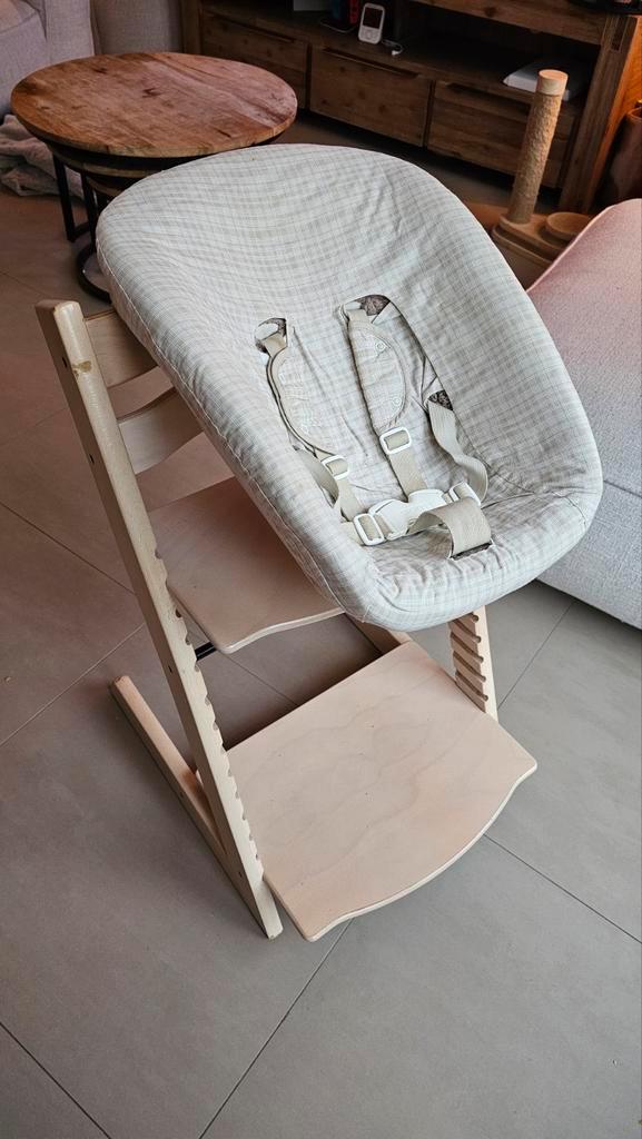 Stokke Tripp Trapp Newborn Set - Natural, Kinderen en Baby's, Kinderstoelen, Zo goed als nieuw, Meegroeistoel, Gordel(s), Stoelverkleiner