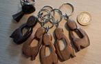 Houten Sleutelhangers Ghana - Handgemaakt (6 stuks), Ophalen of Verzenden, Nieuw