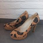NAE Pumps met hoge hak maat 40  zgan, Pumps, Bruin, Ophalen of Verzenden, Zo goed als nieuw