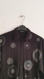 Desigual Blouse - Maat L - Zwart met bloemen, Kleding | Dames, Blouses en Tunieken, Zwart, Maat 42/44 (L), Ophalen of Verzenden