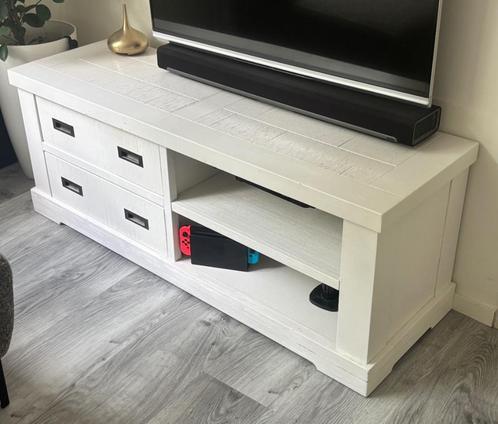 TV meubel, wit, Henders en Hazel, Huis en Inrichting, Kasten | Televisiemeubels, Gebruikt, Minder dan 100 cm, 100 tot 150 cm, 25 tot 50 cm