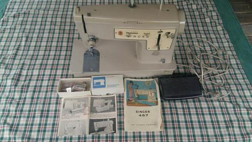 Vintage retro naaimachine SINGER 457 Sewing jaren 60., Hobby en Vrije tijd, Naaimachines en Toebehoren, Gebruikt, Naaimachine