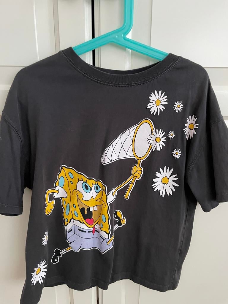 ZARA SpongeBob T-shirt Maat 128, Ophalen of Verzenden, Zo goed als nieuw, Jongen of Meisje