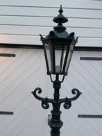Nostalgische Buitenland, Lantaarn, Tuinlamp, Gebruikt, Staande lamp, Aluminium, Ophalen of Verzenden