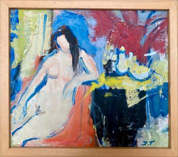 Schilderij Jan Tullemans, 40x36cm beschikbaar voor biedingen