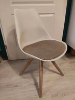 6 kuipstoelen wit, Ophalen, Stof, Gebruikt, Wit