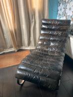 chesterfield chaise-longue, Ophalen, Eenpersoons, Leer, Zo goed als nieuw