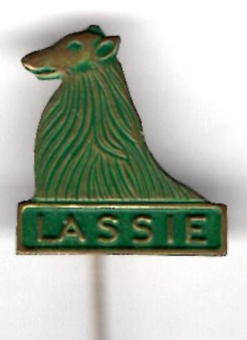 Lassie TV / stripfiguur groen op koper speldje ( S_092 ) beschikbaar voor biedingen