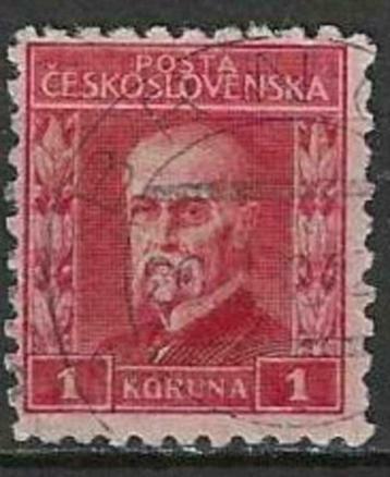 Tsjechoslowakije 1926-1928 - Yvert 220A - Masaryk (ST) beschikbaar voor biedingen