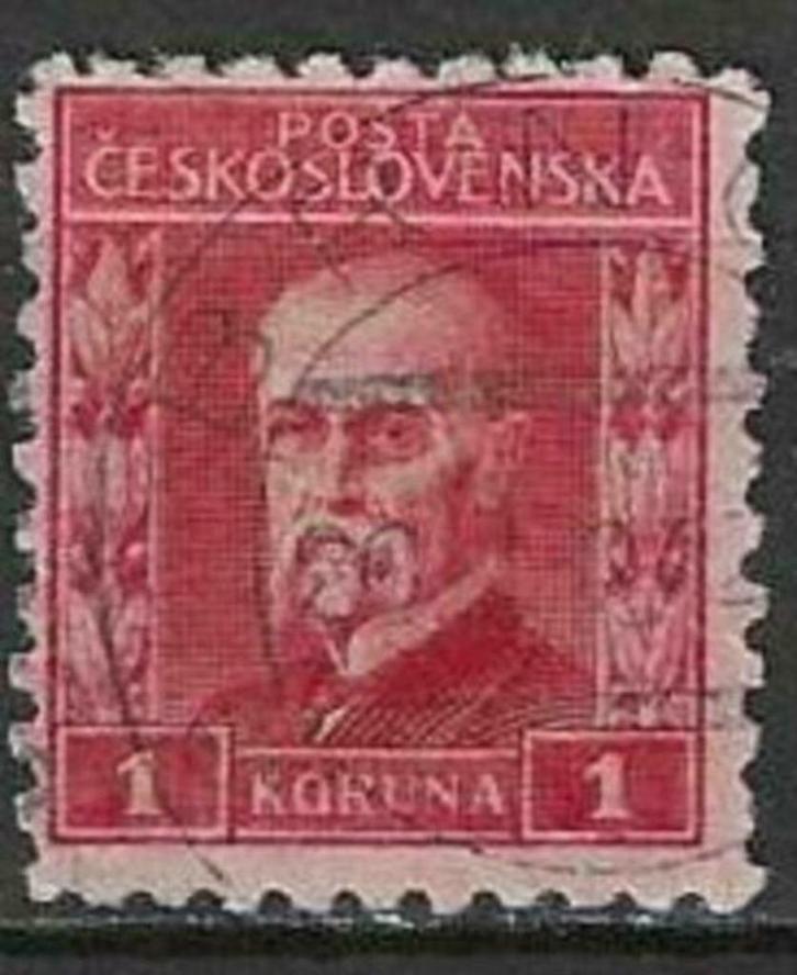 Tsjechoslowakije 1926-1928 - Yvert 220A - Masaryk (ST), Postzegels en Munten, Postzegels | Europa | Overig, Gestempeld, Overige landen