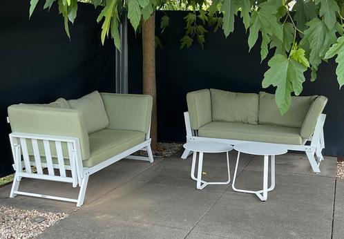 Set van 2 Lanterfant Tuinbank, Tuin en Terras, Tuinsets en Loungesets, Zo goed als nieuw, 2 zitplaatsen, Ophalen