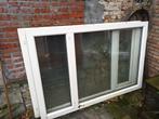 Kunststof  kozijn met dubbel glas, Doe-het-zelf en Verbouw, Kozijnen en Schuifpuien, Kunststof, Gebruikt, Raamkozijn, Inclusief glas