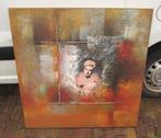 Mooi modern Geschilderd Werk - Blonde Vrouw Ingekaderd, Ophalen
