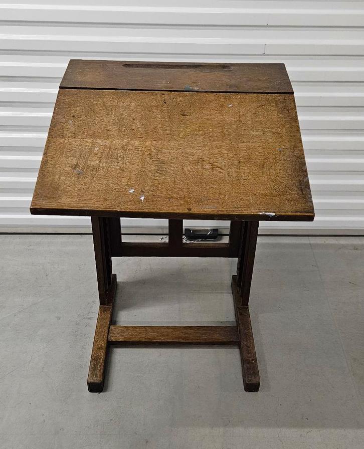 Een Vintage Houten Lessenaar van Tekentafel, Antiek en Kunst, Antiek | Meubels | Tafels, Ophalen