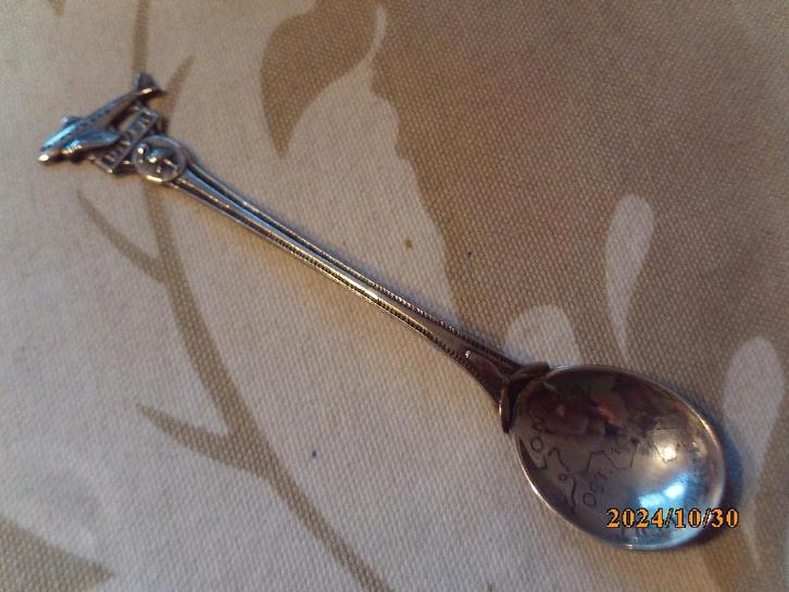 zilveren herinnerings lepeltje Uiver october 1934 vliegtuig, Antiek en Kunst, Antiek | Goud en Zilver, Zilver, Ophalen of Verzenden