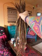 45 dikkere bruine human hair dread extensions 35-40cm 270€, Nieuw, Ophalen of Verzenden, Pruik of Haarverlenging