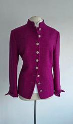 Mark by Pauw Harris tweed blazer fuchsia 44, Kleding | Dames, Verzenden, Zo goed als nieuw, Jasje, Pauw Mark