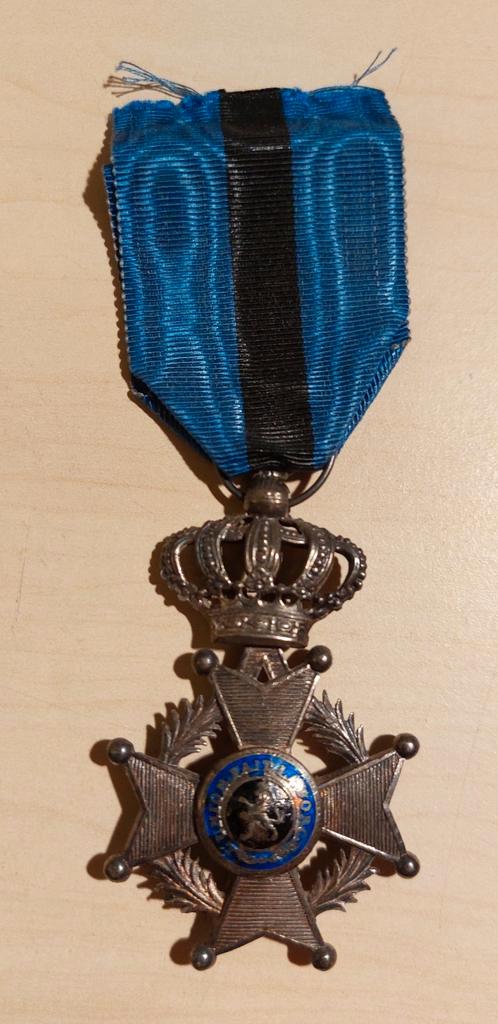 Belgische medaille "ridder in de orde van leopold II", Verzamelen, Militaria | Tweede Wereldoorlog, Landmacht, Overige gebieden