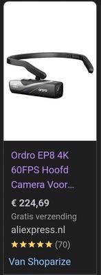 Ordro EP8 4k POV camera (Photo & Video), Ophalen, Nieuw, Overige merken