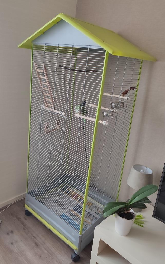 Ruime vogelkooi voor binnen en buiten Ferplast Nota, Dieren en Toebehoren, Vogels | Hokken en Kooien, Zo goed als nieuw, Vogelkooi