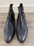 Lederen laarsjes blauw slangenprint 38,5, Kleding | Dames, Schoenen, Blauw, Lage of Enkellaarzen, Nieuw, Ophalen of Verzenden