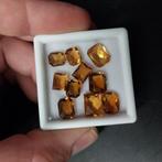 Facet geslepen citrien antiek slijpsel, Sieraden, Tassen en Uiterlijk, Edelstenen, Ophalen of Verzenden