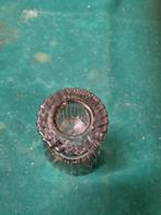 kandelaar glas vintage smokey glas, Ophalen of Verzenden, 'T Olde Gre-j, Info@toldegrej.nl, Endepoelstraat 20f Didam