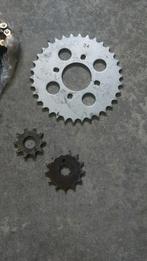 Tandwielen nieuw puch M50 ketting onderdelen tomos 4L T4L, Ophalen of Verzenden, Nieuw, Mountainbike