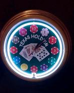 Klok met neon verlichting, Ophalen of Verzenden, Zo goed als nieuw