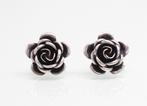 Zilveren oorbellen grote rozen Theodor Klotz (Teka), Ophalen of Verzenden, Zilver, Oorbellen