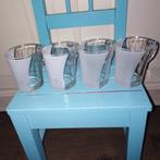 Senseo glazen met wit logo 4 stuks, Huis en Inrichting, Keuken | Servies, Ophalen, Glas of Glazen, Overige stijlen, Glas