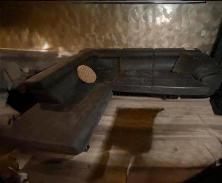 ***KOOP NU*** Henders & Hazel Havanna hoekbank. TEAB!, Huis en Inrichting, Banken | Complete zithoeken, Gebruikt, Leer, Ophalen of Verzenden