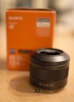Sony Carl Zeiss Sonnar T* FE 35mm F2.8 ZA, Ophalen of Verzenden, Zo goed als nieuw, Standaardlens